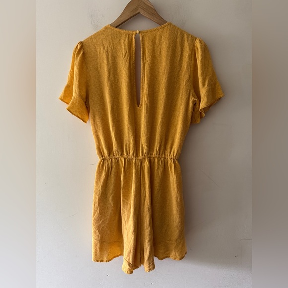 Abercrombie & Fitch Yellow and White Polka Dot Romper - Picture 7 of 7